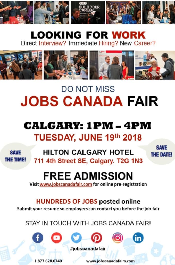 Calgary Job Fair Flyer