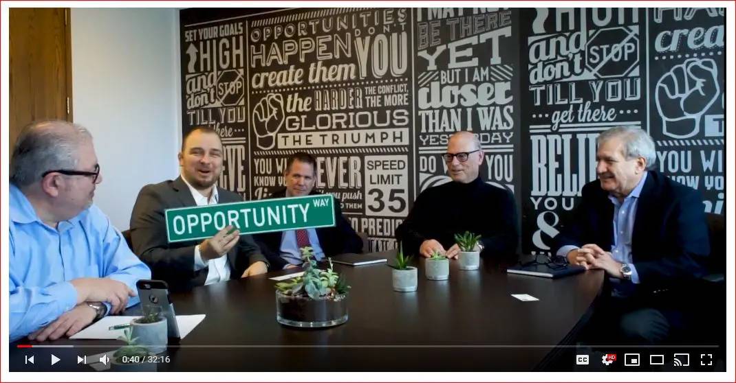 A photo of some of Experior's Executives meeting with Strategic Alliance