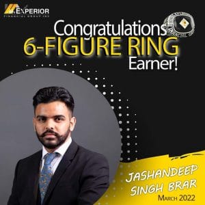 Jashandeep Singh Brar, Newest Ring Earner!