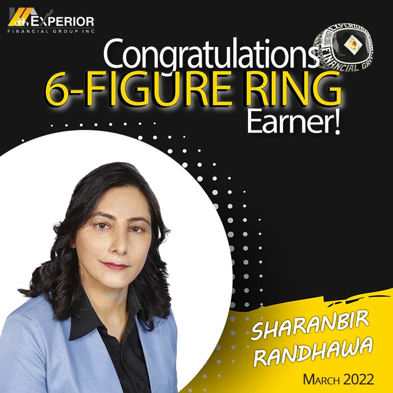 Sharanbir Ranhawa newest Income Ring Earner and Senior Manager