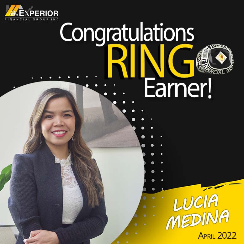Lucia Medina is now an Experior Ring Earner!