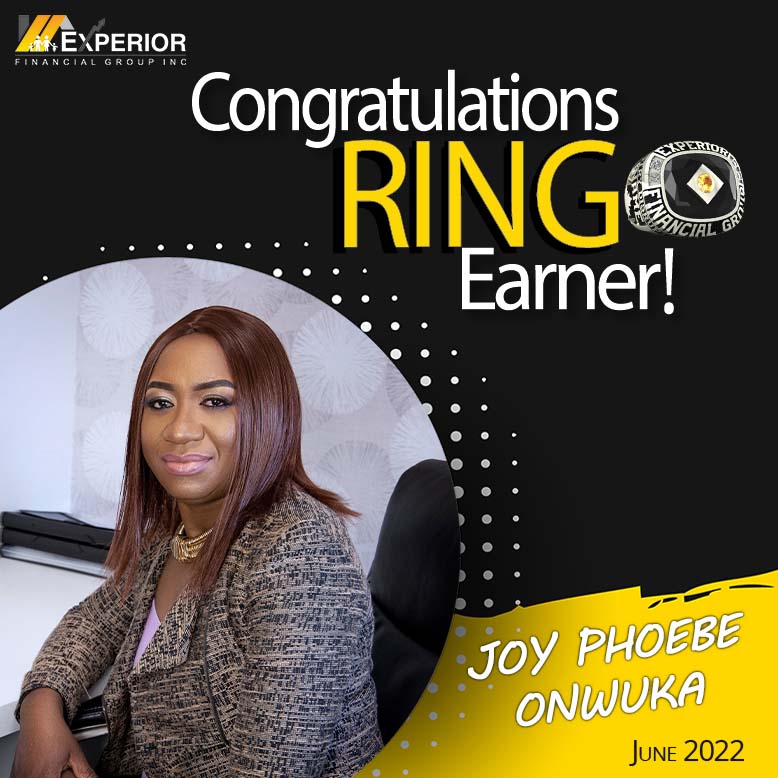 Experior Ring Earner Joy Phoebe Onwuka.