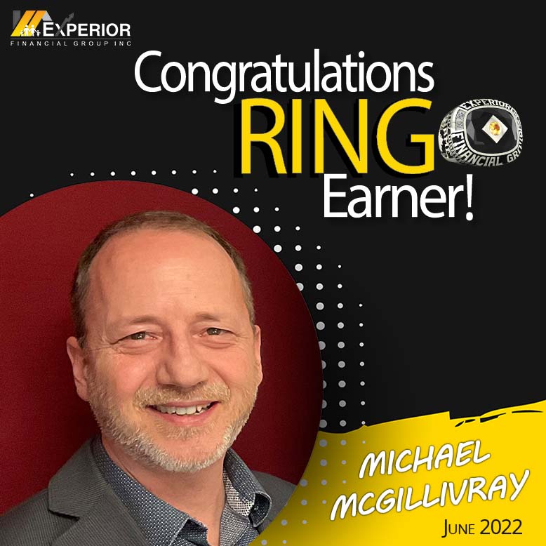 Experior Ring Earner Michael McGillivray.