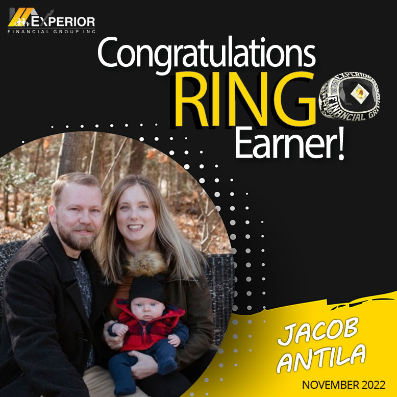 Jacob Antila, Executive Director, has earned his ring in November 2022.
