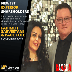 Fahimeh and Paul Newest Canadian Shareholders