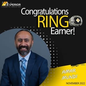 Amar Mundi Newest Ring Earner