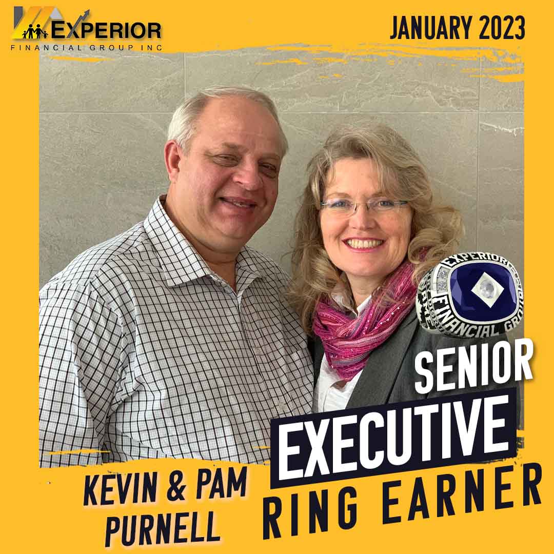 Kevin and Pam Purnell promoted to Senior Executive Directors!