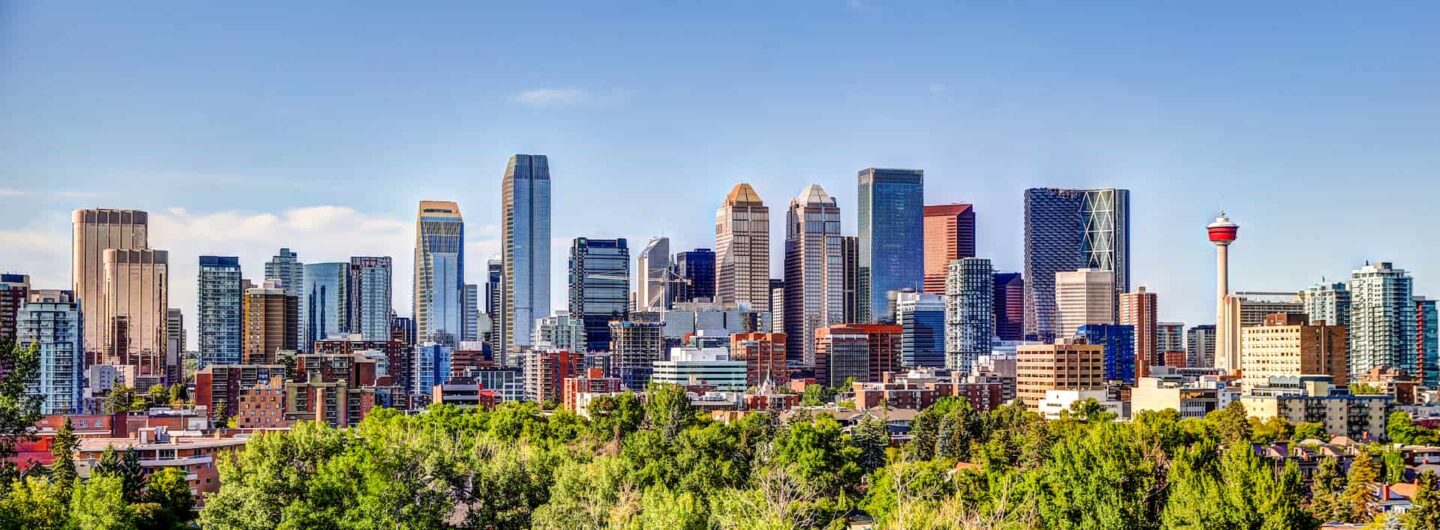 The skyline of Calgary, Alberta