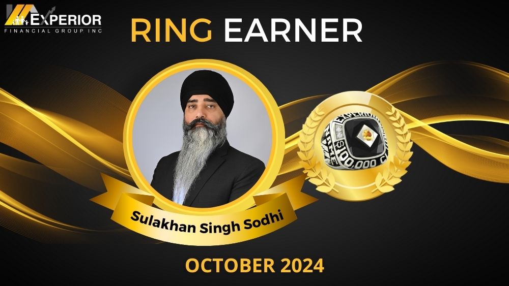 Sulakhan Singh Sodhi Experior Ring Earner October 2024