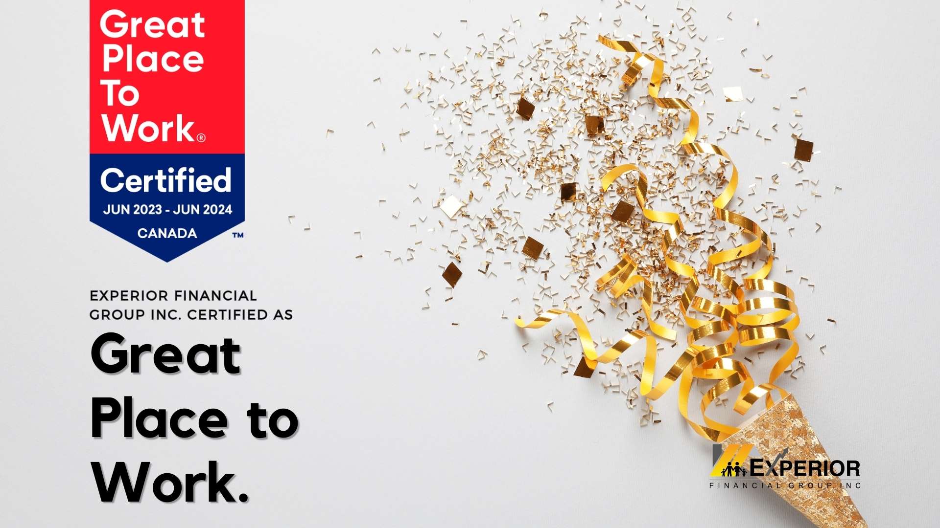 Experior is Great Place to Work Certified