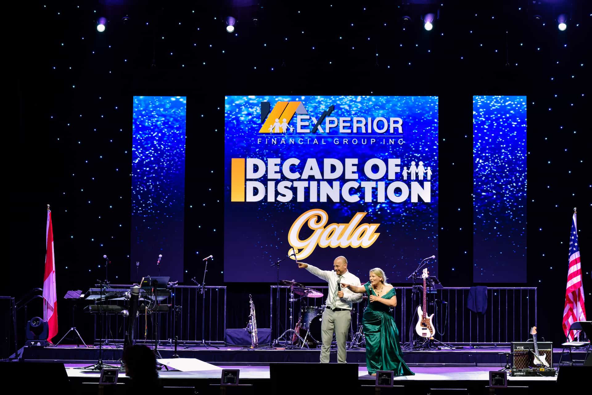 Jaime and Lee-Ann on Stage