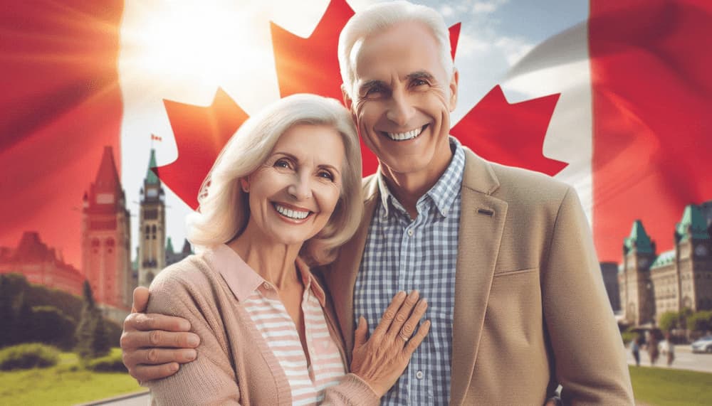 Happy Canadian couple