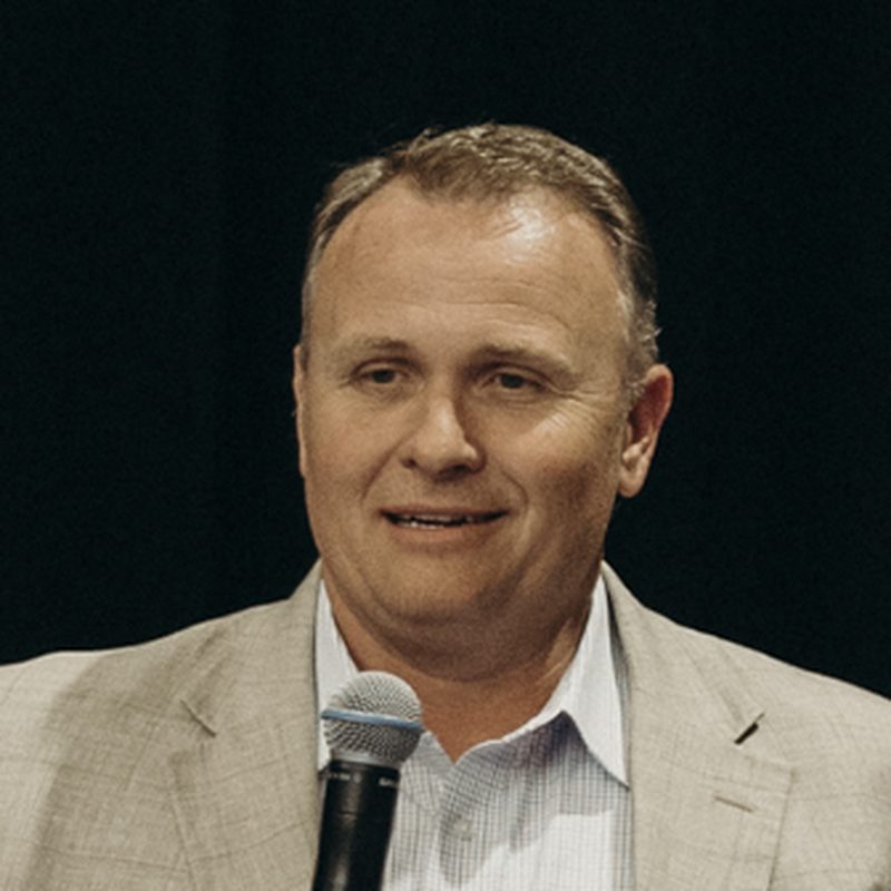 Ben Pehrson speaking at an Experior event.